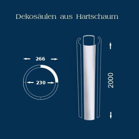 Säulenschaft / Säulenprofil "Wiesemann SP11 glatt" - unbeschichtet