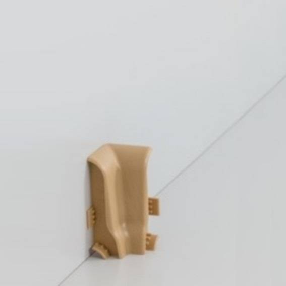 Endkappen und Innenecken für MDF-Sockelleisten 60x20 mm - Buche dunkel Endkappen und Innenecken für MDF-Sockelleisten 60x20 mm - Buche dunkel