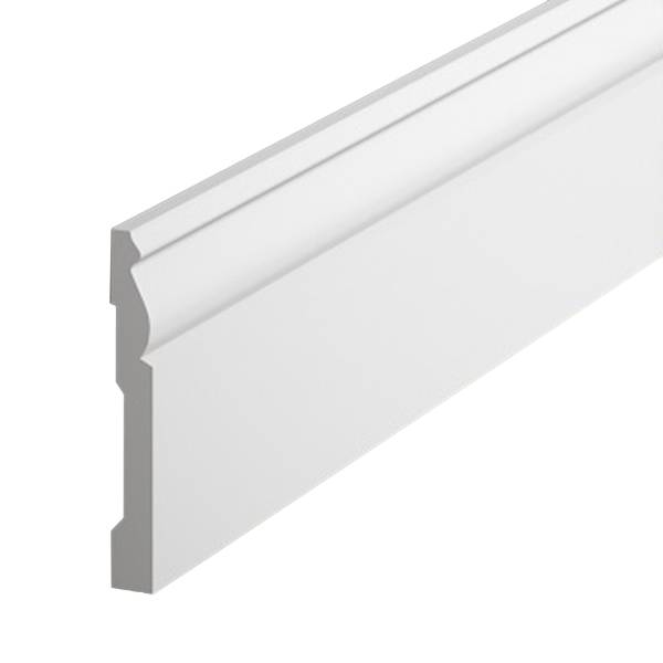 PROVISTON | Sockelleiste "NE094P" | 12 x 94 x 2000 mm | Satin Weiß | Fußleiste | Wohndekoration PROVISTON | Sockelleiste "NE094P" | 12 x 94 x 2000 mm | Satin Weiß | Fußleiste | Wohndekoration