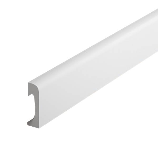PROVISTON | Sockelleiste "NE004" | 15 x 49 x 2000 mm | Weiß | Fußleiste | Kabelkanal | Hochwertig PROVISTON | Sockelleiste "NE004" | 15 x 49 x 2000 mm | Weiß | Fußleiste | Kabelkanal | Hochwertig