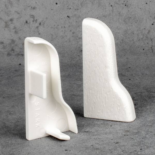 Südbrock | Endkappen und Ecken für MDF Sockelleisten | 740.31 | Kunststoff | 40 x 20 mm | Weiß Südbrock | Endkappen und Ecken für MDF Sockelleisten | 740.31 | Kunststoff | 40 x 20 mm | Weiß
