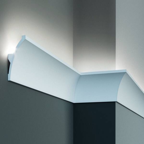 Elite Decor | Außenwinkel "KF702" | Polyurethan | 60 x 80 x 200 mm | Weiß | Stuckleisten Winkel Elite Decor | Außenwinkel "KF702" | Polyurethan | 60 x 80 x 200 mm | Weiß | Stuckleisten Winkel