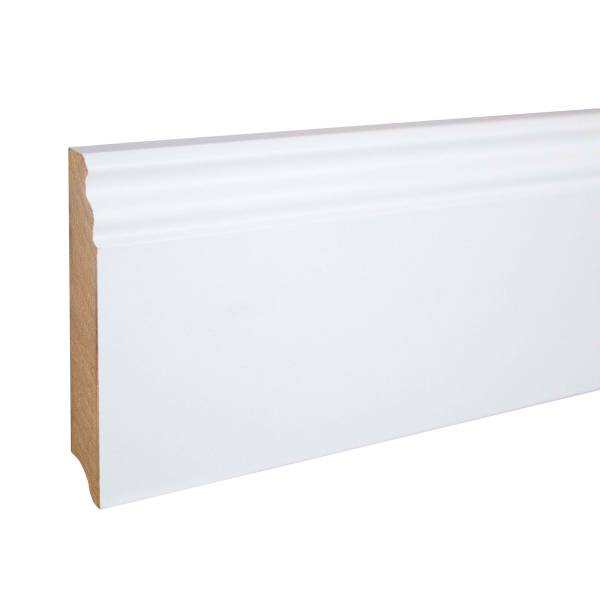 PROVISTON | Sockelleiste | Berliner Profil | 16 x 100 x 2500 mm | MDF foliert | Weiß | Klassisch PROVISTON | Sockelleiste | Berliner Profil | 16 x 100 x 2500 mm | MDF foliert | Weiß | Klassisch