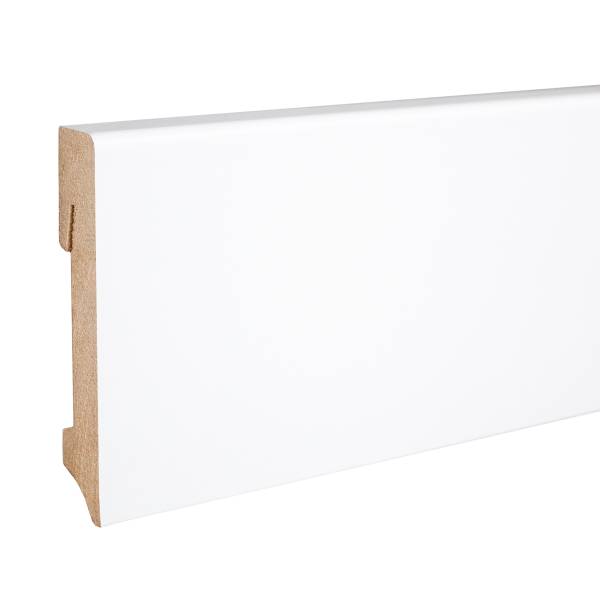 PROVISTON | eckiges Profil | 16 x 90 x 2400 mm | weiße Sockelleiste | folierte Leiste | Fußleiste PROVISTON | eckiges Profil | 16 x 90 x 2400 mm | weiße Sockelleiste | folierte Leiste | Fußleiste