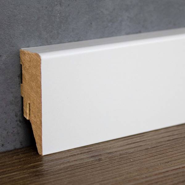 PROVISTON | Sockelleiste weiß | 19 x 50 x 2500 mm | Fußleiste | MDF | Klick-System | foliert PROVISTON | Sockelleiste weiß | 19 x 50 x 2500 mm | Fußleiste | MDF | Klick-System | foliert