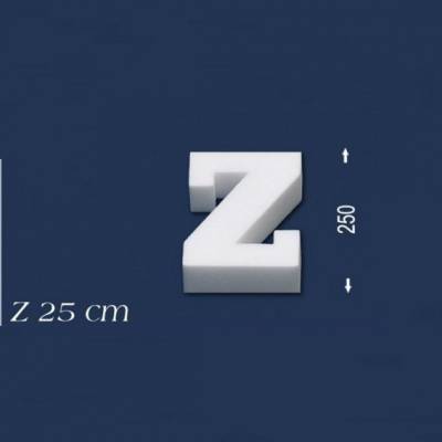 Buchstabe "Z" - Größe 25 cm