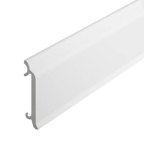 PROVISTON | Sockelleiste "NE8300" | 17 x 82 x 2000 mm | Weiß | Fußleiste | Kabelkanal | Hochwertig PROVISTON | Sockelleiste "NE8300" | 17 x 82 x 2000 mm | Weiß | Fußleiste | Kabelkanal | Hochwertig