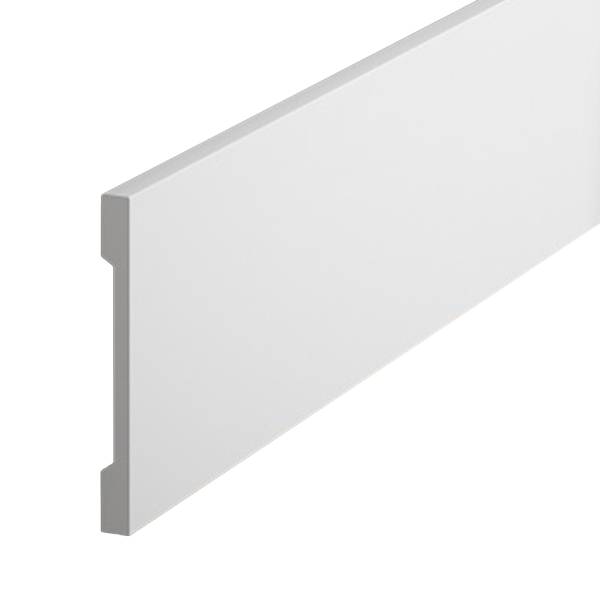 PROVISTON | Sockelleiste "NE013P" | 10 x 100 x 2000 mm | Satin Weiß | Fußleiste | Wohndekoration PROVISTON | Sockelleiste "NE013P" | 10 x 100 x 2000 mm | Satin Weiß | Fußleiste | Wohndekoration