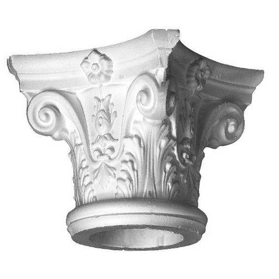 Wiesemann | Säulenkapitell "Classic" | Polystyrol | 360 x 305 mm | Dekosäulenkopf | Zierelement Wiesemann | Säulenkapitell "Classic" | Polystyrol | 360 x 305 mm | Dekosäulenkopf | Zierelement
