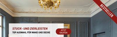 Stuckleisten für Wand & Decke