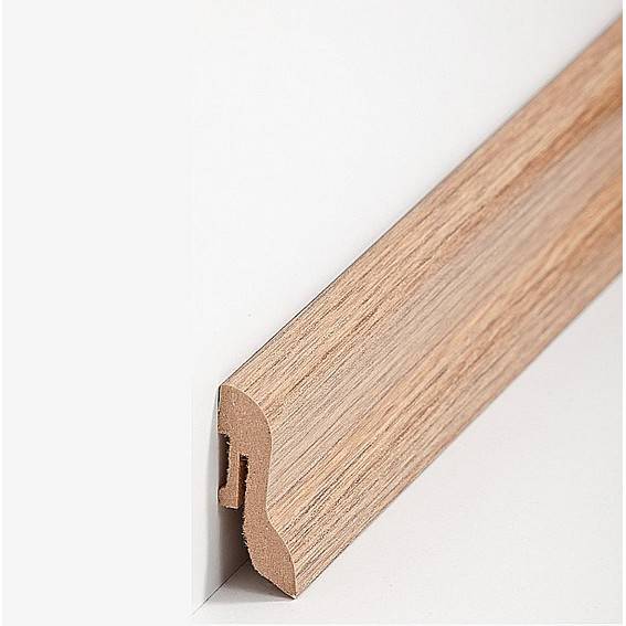 Fußleisten / Sockelleisten "Mainz" (MDF foliert / 722.46) - Eiche dunkel Fußleisten / Sockelleisten "Mainz" (MDF foliert / 722.46) - Eiche dunkel