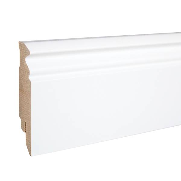 PROVISTON MDF foliert Hamburger Sockelleiste 16 x 80 x 2500 mm Weiß Berliner Profil PROVISTON MDF foliert Hamburger Sockelleiste 16 x 80 x 2500 mm Weiß Berliner Profil