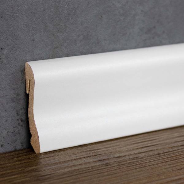 PROVISTON | abgerundete Fußleiste | MDF weiß | Sockelleiste modern | 18.5 x 38.5 x 2400 mm PROVISTON | abgerundete Fußleiste | MDF weiß | Sockelleiste modern | 18.5 x 38.5 x 2400 mm