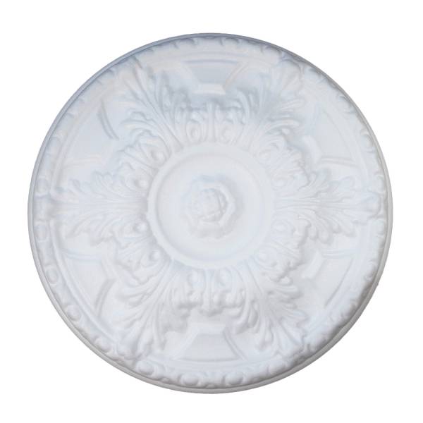 Marbet | Deckenrosette R2 | Ø 40 cm | Styropor | weiß