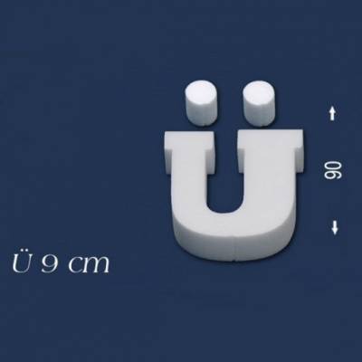Buchstabe "Ü" - Größe 9 cm