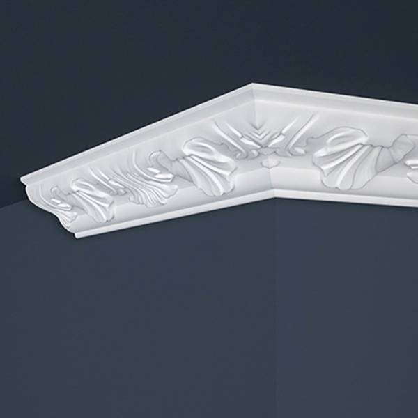 Marbet | Stuckleiste "B-4" | Styropor Deckenleiste | 46 x 46 x 2000 mm | Polystyrol Leiste | Weiß Marbet | Stuckleiste "B-4" | Styropor Deckenleiste | 46 x 46 x 2000 mm | Polystyrol Leiste | Weiß