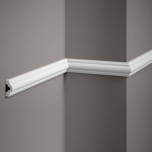 PROVISTON | Zierleiste "NE002" | 18 x 40 x 2000 mm | Weiß | Wandleiste | Wanddekoration | Hochwertig PROVISTON | Zierleiste "NE002" | 18 x 40 x 2000 mm | Weiß | Wandleiste | Wanddekoration | Hochwertig