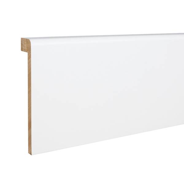 PROVISTON | Fliesenabdeckleiste | Bis 85 mm Höhe | 19 x 96 x 2500 mm | MDF foliert | Weiß | Modern PROVISTON | Fliesenabdeckleiste | Bis 85 mm Höhe | 19 x 96 x 2500 mm | MDF foliert | Weiß | Modern