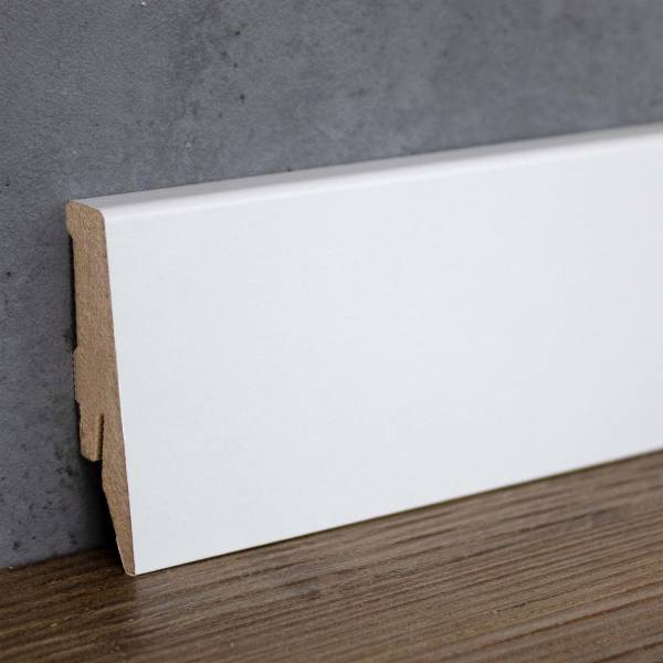 PROVISTON | eckige Sockelleiste | weiß foliert | 18 x 58 x 2500 mm | MDF | Klickleiste | Clip PROVISTON | eckige Sockelleiste | weiß foliert | 18 x 58 x 2500 mm | MDF | Klickleiste | Clip