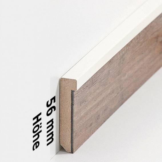 Design-Fußleiste für Vinylboden "Frankfurt" - cremefarben - 56 mm Höhe (MDF foliert - 726.5127) (Default) 2 Design-Fußleiste für Vinylboden "Frankfurt" - cremefarben - 56 mm Höhe (MDF foliert - 726.5127) (Default) 2