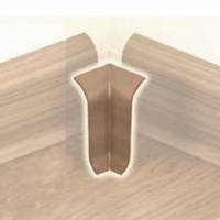 PROVISTON | Innen- oder Außenwinkel für | Sockelleiste | Eckig | 10 x 58 mm | MDF foliert | Weiß