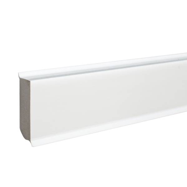 Fußleiste | PVC | Sockelleiste | Savona | 13 x 40 x 2500 mm | durchgefärbte Weichlippe | weiß Fußleiste | PVC | Sockelleiste | Savona | 13 x 40 x 2500 mm | durchgefärbte Weichlippe | weiß