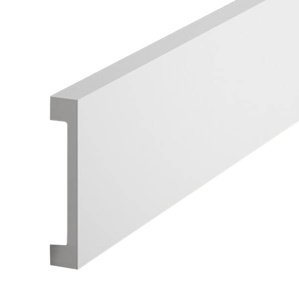 PROVISTON | Sockelleiste "NE009" | 17 x 100 x 2000 mm | Weiß | Fußleiste | Kabelkanal | Hochwertig PROVISTON | Sockelleiste "NE009" | 17 x 100 x 2000 mm | Weiß | Fußleiste | Kabelkanal | Hochwertig