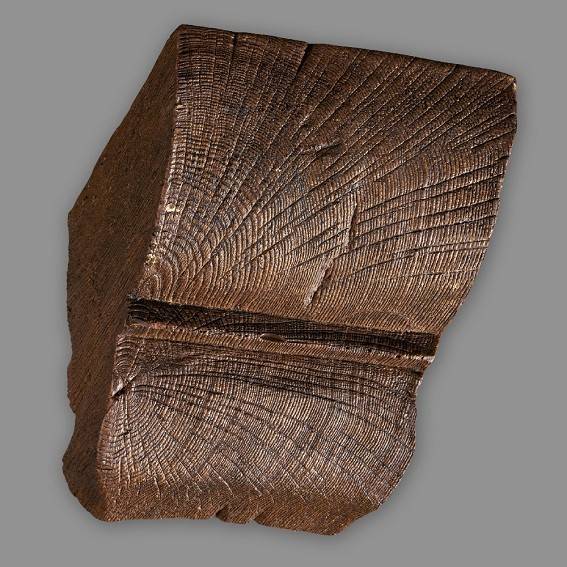 PROVISTON | Konsole | für PU-Balken | 20 x 13 cm | hochfestes Polyurethan | Eiche dunkel | hochfest PROVISTON | Konsole | für PU-Balken | 20 x 13 cm | hochfestes Polyurethan | Eiche dunkel | hochfest