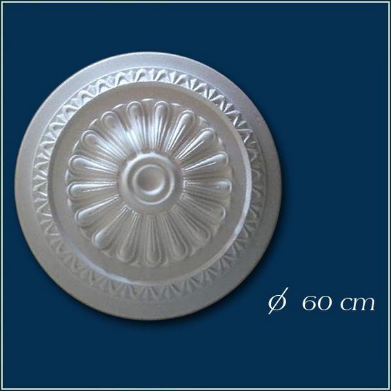 Deckenrosette Styropor "R23" | Ø 60 cm | Stuckrosetten | Stuck für