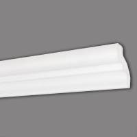 Marbet | Stuckleiste "E-6" | Styropor Deckenleiste | 32 x 33 x 2000 mm | Polystyrol Leiste | Weiß