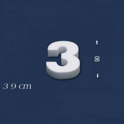 Ziffer "3" - Größe 9 cm