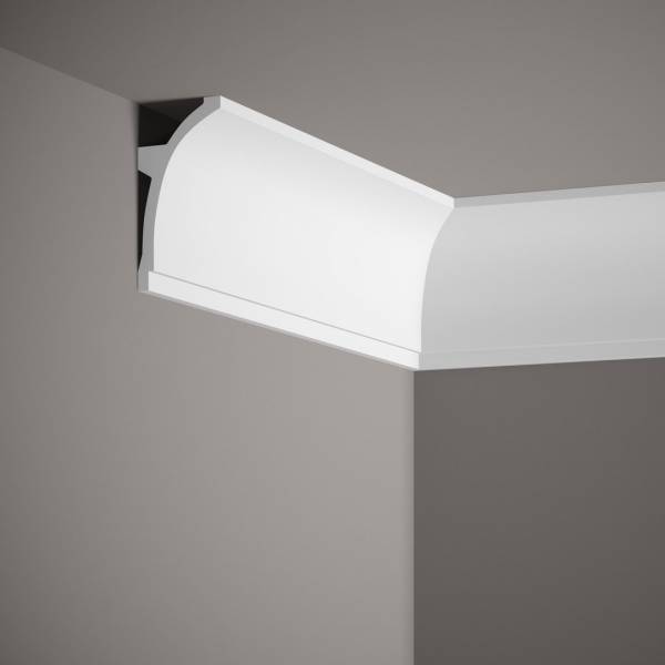 PROVISTON | Lichtleiste "NEC100" | 50 x 100 x 2000 mm | Weiß | Deckenleiste | Stuckleiste | Modern PROVISTON | Lichtleiste "NEC100" | 50 x 100 x 2000 mm | Weiß | Deckenleiste | Stuckleiste | Modern