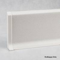 Südbrock | Endstücke Links für Sockelleiste "Rimini" | Kunststoff | 12.8 x 60 mm | Weiß