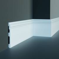 Elite Decor | Innenwinkel "CR941" | Polyurethan | 15 x 120 x 200 mm | Weiß | Stuckleisten Winkel