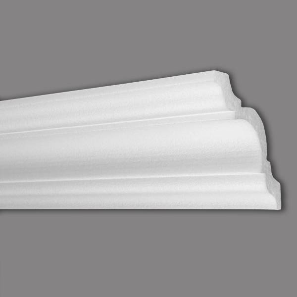 Wiesemann | Stuckleiste Frankfurt 09 | Polystyrol | 103 x 103 x 2000 mm | Deckenleiste | Weiß Wiesemann | Stuckleiste Frankfurt 09 | Polystyrol | 103 x 103 x 2000 mm | Deckenleiste | Weiß