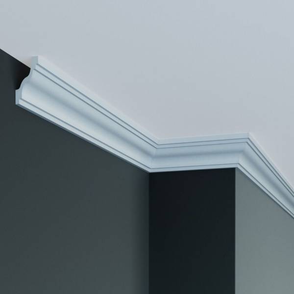 Elite Decor | Stuckleiste P829| Polyurethan | 40 x 38 x 2000 mm | Styropor Deckenleiste | Weiß Elite Decor | Stuckleiste P829| Polyurethan | 40 x 38 x 2000 mm | Styropor Deckenleiste | Weiß