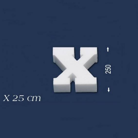 Wiesemann | Deko Buchstabe "X" | Polystyrol | Höhe: 250 mm | Styropor Buchstabe | 3D Buchstabe Wiesemann | Deko Buchstabe "X" | Polystyrol | Höhe: 250 mm | Styropor Buchstabe | 3D Buchstabe