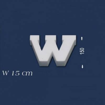 Buchstabe "W" - Größe 15 cm