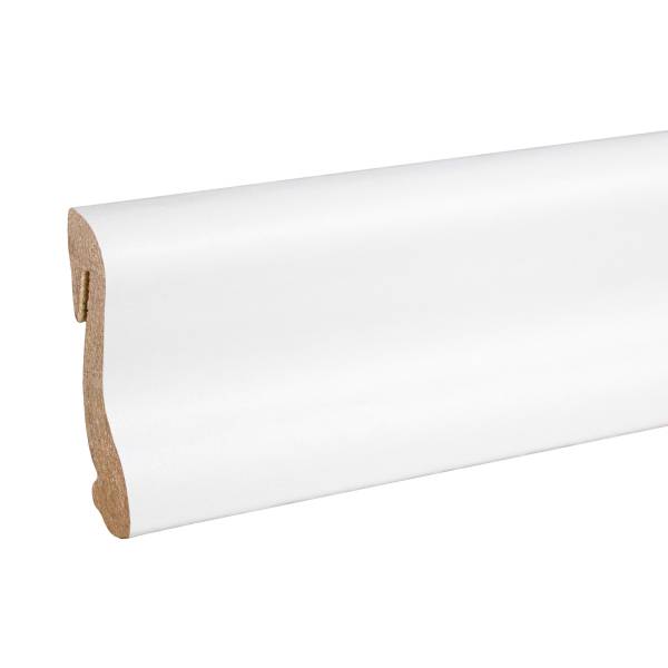 PROVISTON | abgerundete Fußleiste | MDF weiß | Sockelleiste modern | 18.5 x 38.5 x 2400 mm PROVISTON | abgerundete Fußleiste | MDF weiß | Sockelleiste modern | 18.5 x 38.5 x 2400 mm