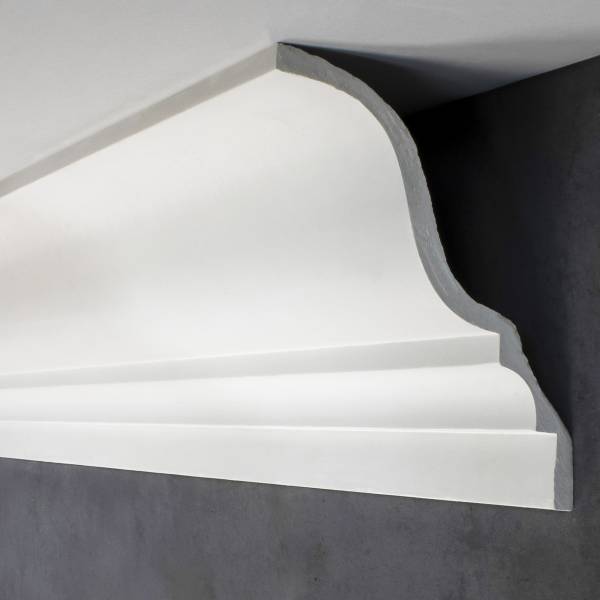 PROVISTON | Gipsleiste Kaiserslautern | Echter Gips | 135 x 145 x 1165 mm | Stuckleisten aus Gips PROVISTON | Gipsleiste Kaiserslautern | Echter Gips | 135 x 145 x 1165 mm | Stuckleisten aus Gips