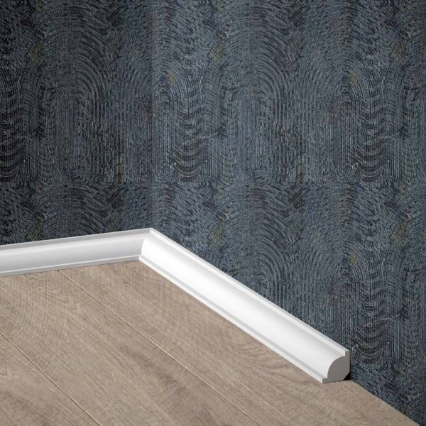 PROVISTON | Sockelleiste "NE001P" | 21 x 21 x 2000 mm | Satin Weiß | Fußleiste | Viertelstab PROVISTON | Sockelleiste "NE001P" | 21 x 21 x 2000 mm | Satin Weiß | Fußleiste | Viertelstab