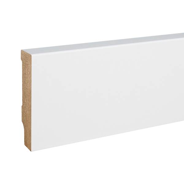 PROVISTON | Sockelleiste | Eckiges Profil | 13 x 58 x 2500 mm | MDF foliert | Weiß | Klassisch PROVISTON | Sockelleiste | Eckiges Profil | 13 x 58 x 2500 mm | MDF foliert | Weiß | Klassisch