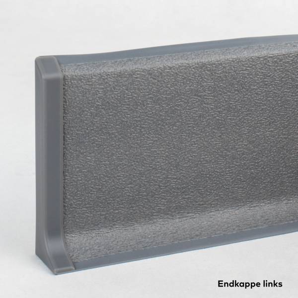 Südbrock | Endstücke Links für Sockelleiste "Rimini" | Kunststoff | 12.8 x 60 mm | Grau Südbrock | Endstücke Links für Sockelleiste "Rimini" | Kunststoff | 12.8 x 60 mm | Grau