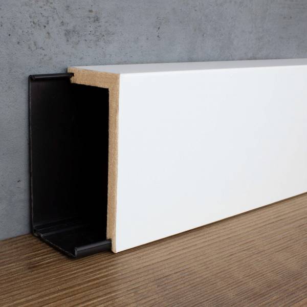 PROVISTON | Heizrohrabdeckleiste | 41 x 2400 mm | MDF Weiß | Abdeckleiste | Rohrverkleidung PROVISTON | Heizrohrabdeckleiste | 41 x 2400 mm | MDF Weiß | Abdeckleiste | Rohrverkleidung