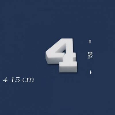 Ziffer "4" - Größe 15 cm