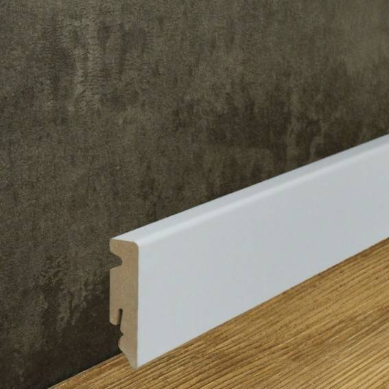 Neuhofer | Sockelleiste "Manta" | FU062L | MDF | 15 x 58 x 2400 mm | Weiß | Fußleiste Neuhofer | Sockelleiste "Manta" | FU062L | MDF | 15 x 58 x 2400 mm | Weiß | Fußleiste