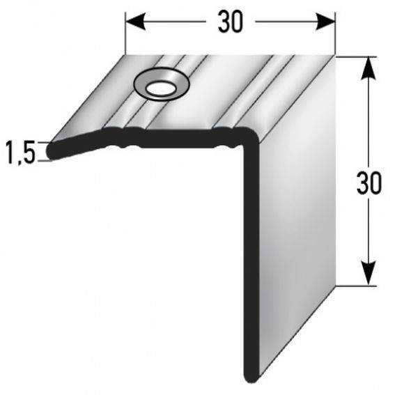 PROVISTON | Treppenkante & Winkelprofil Riesi | Rutschhemmend R10 DIN 51130 | 30 x 30 mm | Edelstahl PROVISTON | Treppenkante & Winkelprofil Riesi | Rutschhemmend R10 DIN 51130 | 30 x 30 mm | Edelstahl