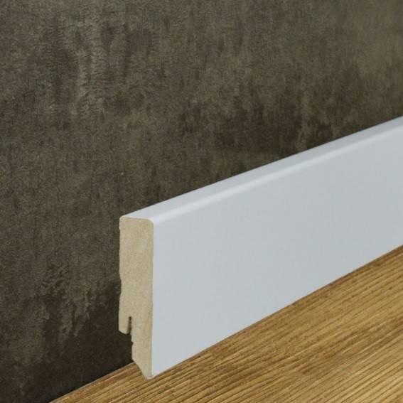 Neuhofer | Sockelleiste "Canelli" | FU086L | MDF | 16 x 70 x 2400 mm | Weiß | Fußleiste Neuhofer | Sockelleiste "Canelli" | FU086L | MDF | 16 x 70 x 2400 mm | Weiß | Fußleiste