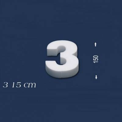 Ziffer "3" - Größe 15 cm
