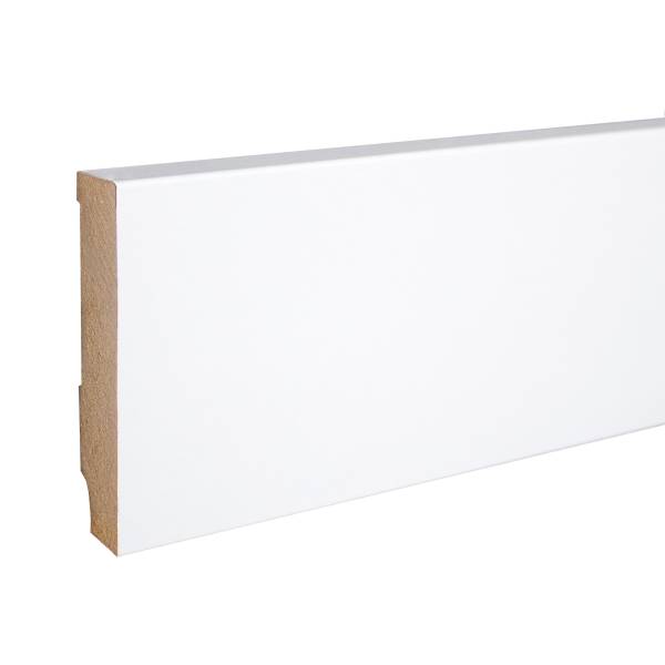 Südbrock | Sockelleiste 721.1680 | 16 x 80 x 2500 mm | MDF Foliert | Weiß Südbrock | Sockelleiste 721.1680 | 16 x 80 x 2500 mm | MDF Foliert | Weiß